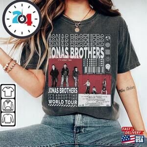 Jonas Brothers Music Shirt   5 Nights On Broadway Tour  Tickets Tee